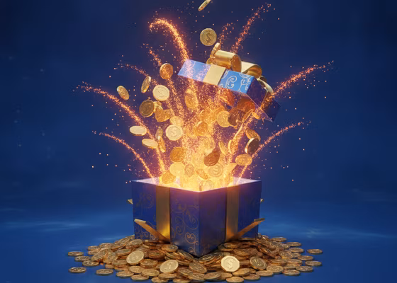 Daily virtual coin bonus